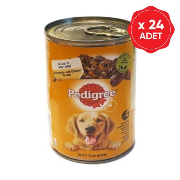 Pedigree Tavuklu Konserve Köpek Maması 400 Gr. 24'lü