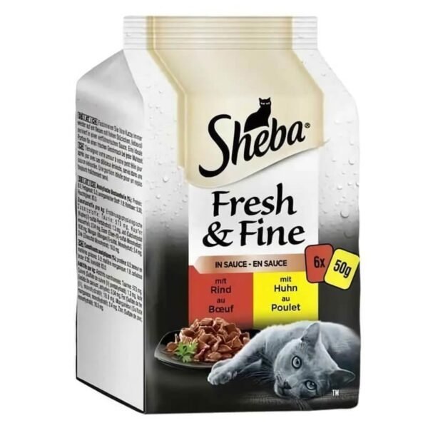 Sheba Sığır Etli Tavuklu Seçenekler Kedi Konservesi 6x50 gr