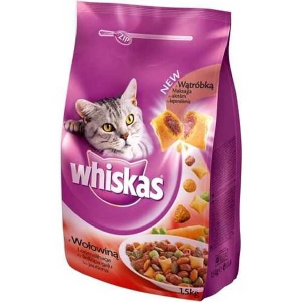 Whiskas Biftekli Ciğerli Kuru Kedi Maması 1.4 Kg